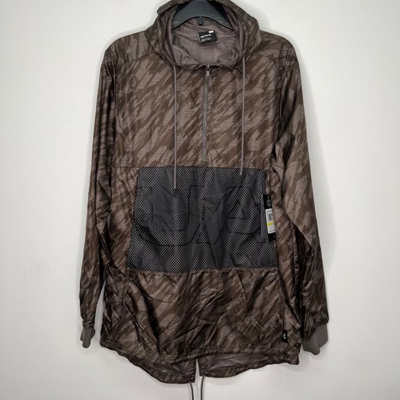Under Armour Other - Under Armour Men's Jacket M Camo Print Pullover Windbreaker Green Camo M